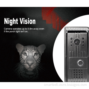 AlyBell Home Security Door Phone Wireless WiFi Video Visual Doorbell for Phone Tablet